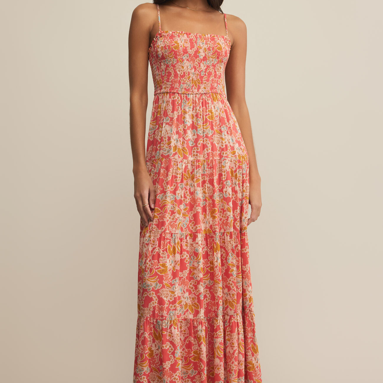 Balos Jardin Floral Midi Dress