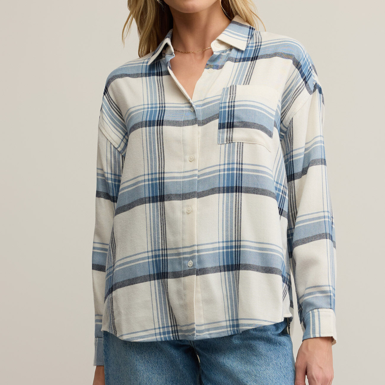 River Plaid Button Up