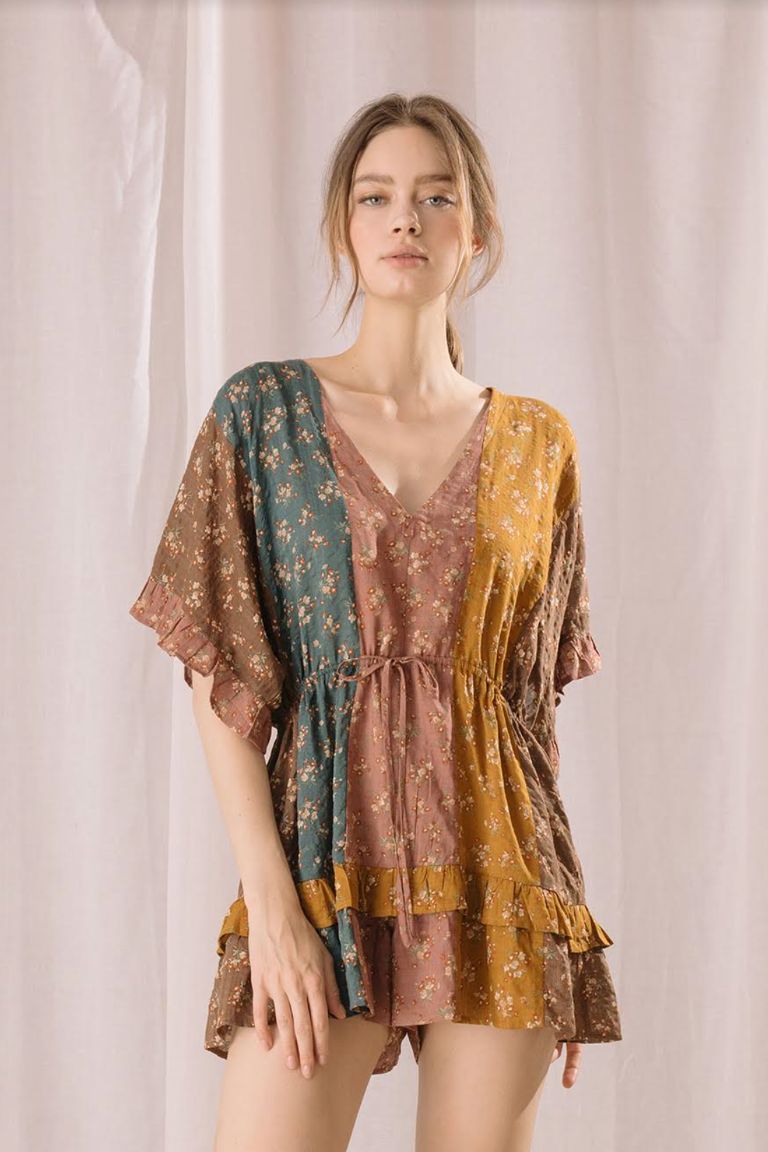 Printed Fall Romper