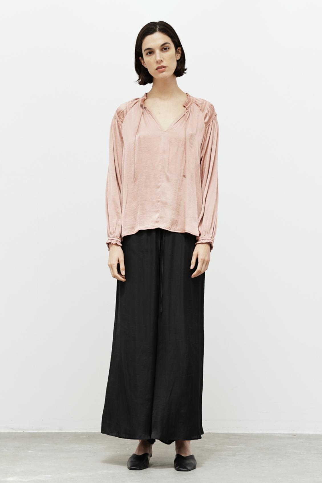 Pleated Yoke Blouse