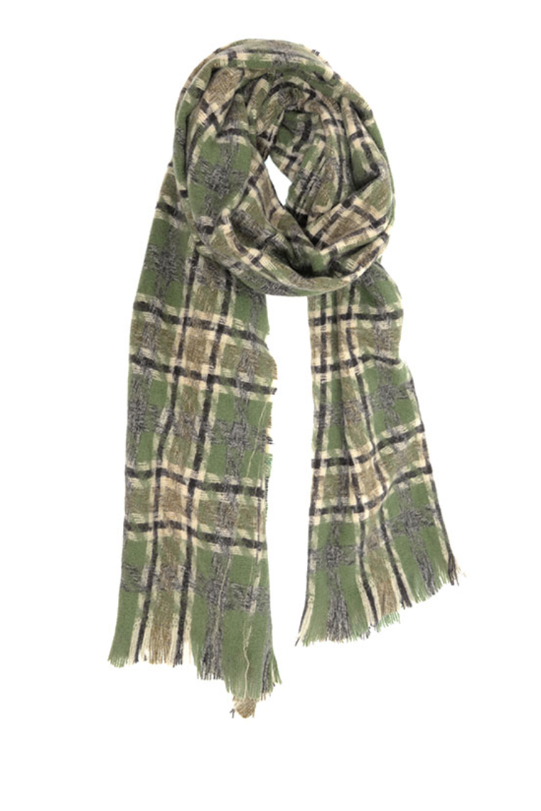 Scarf with Mod Plaid