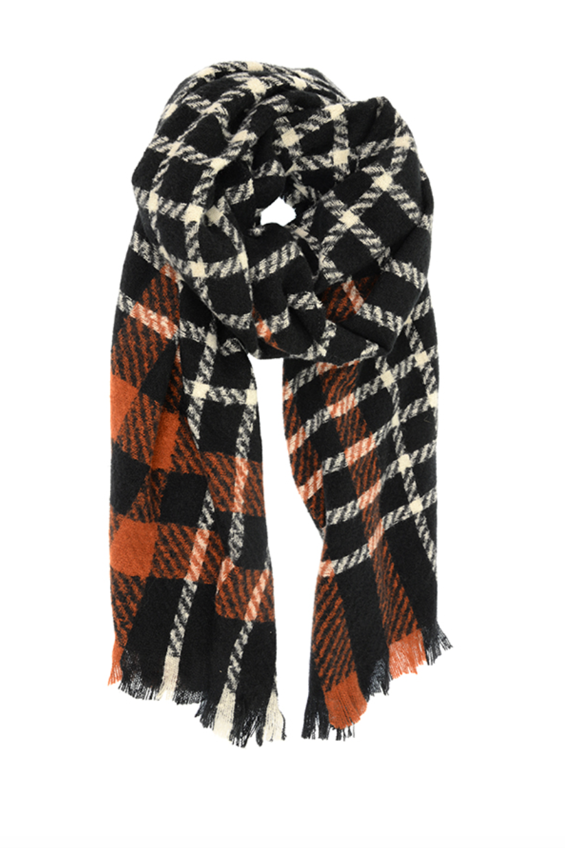 Scarf with Windowpane