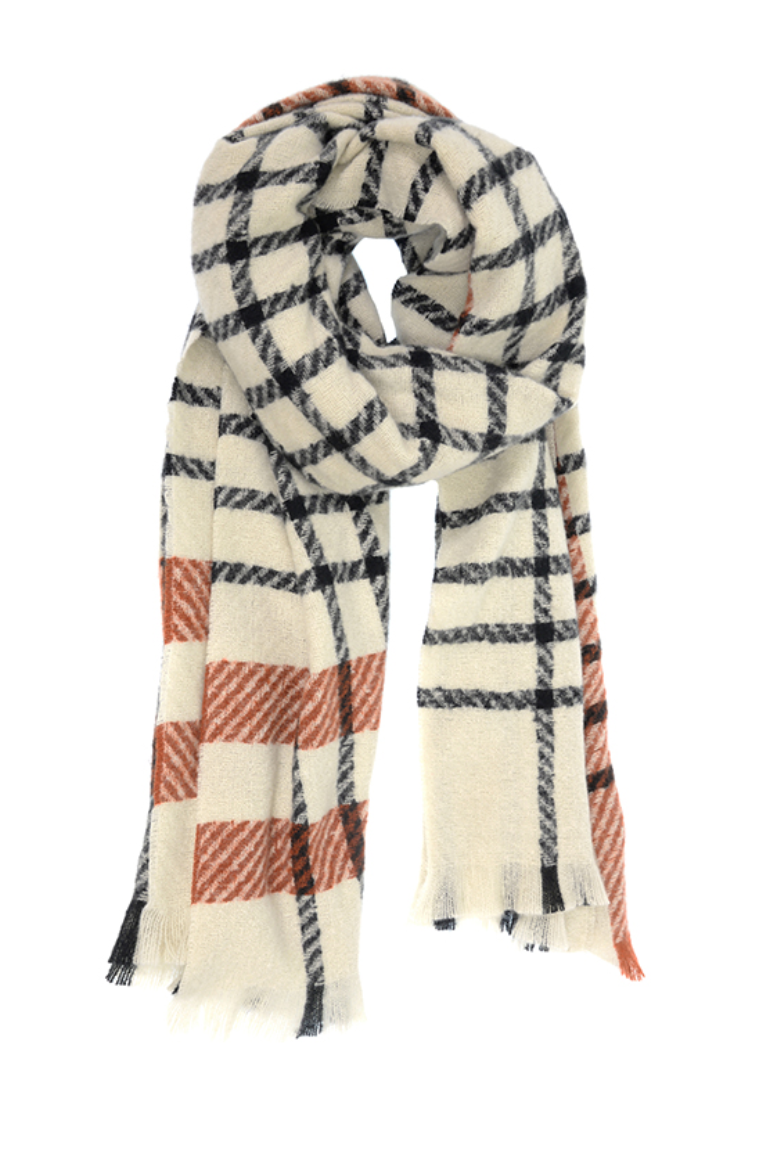 Scarf with Windowpane