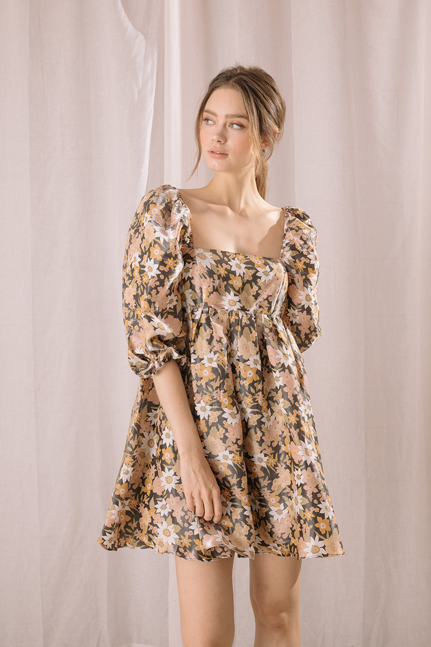 Floral off the Shoulder Dress