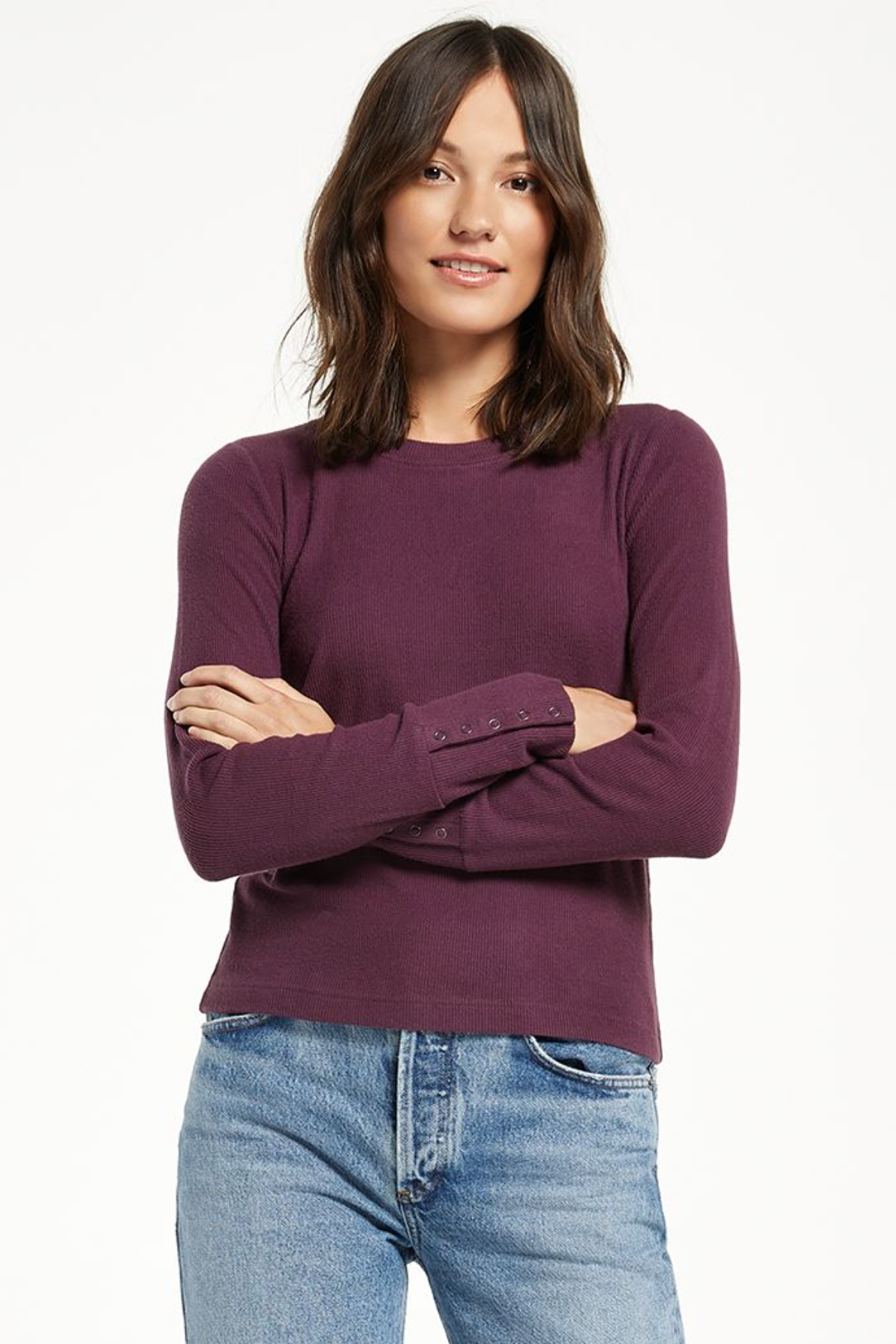 Alex Brushed Rib Top