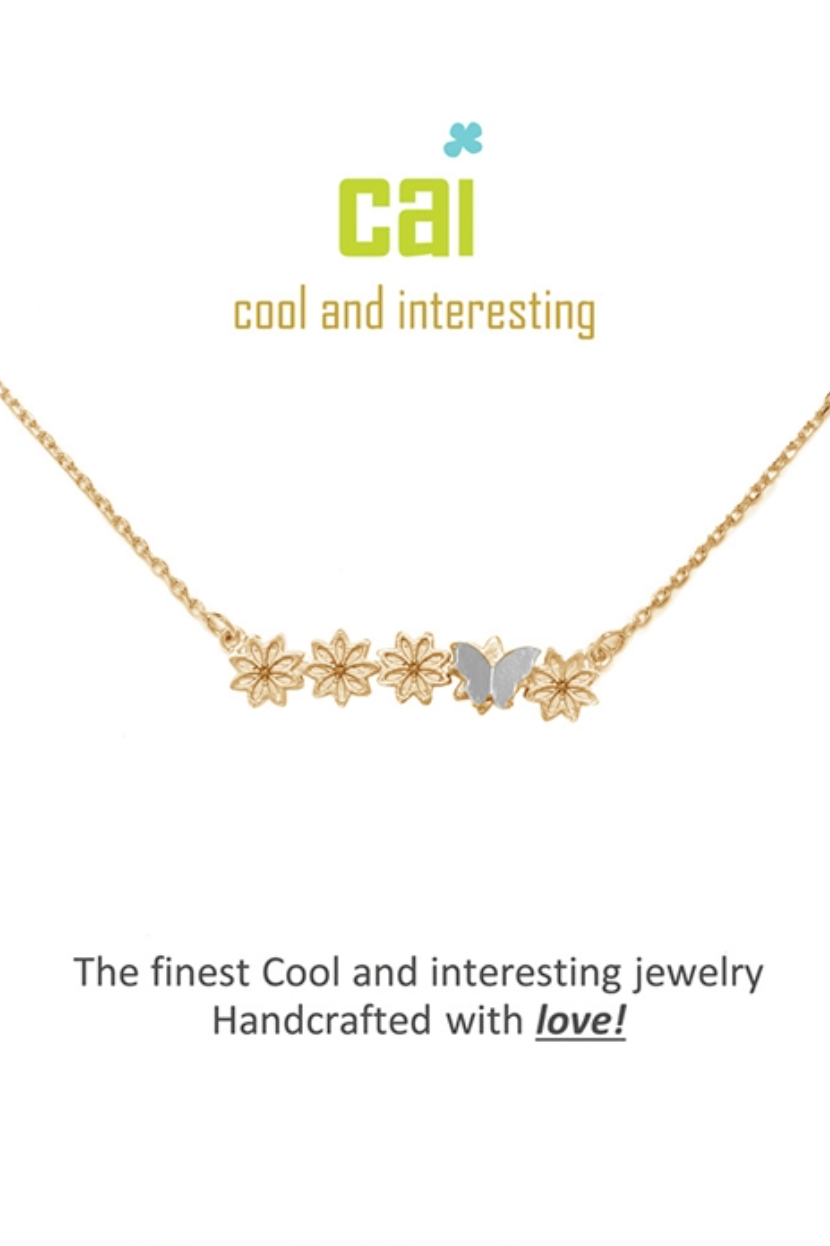 Butterfly-Flower' Spiritual Necklace