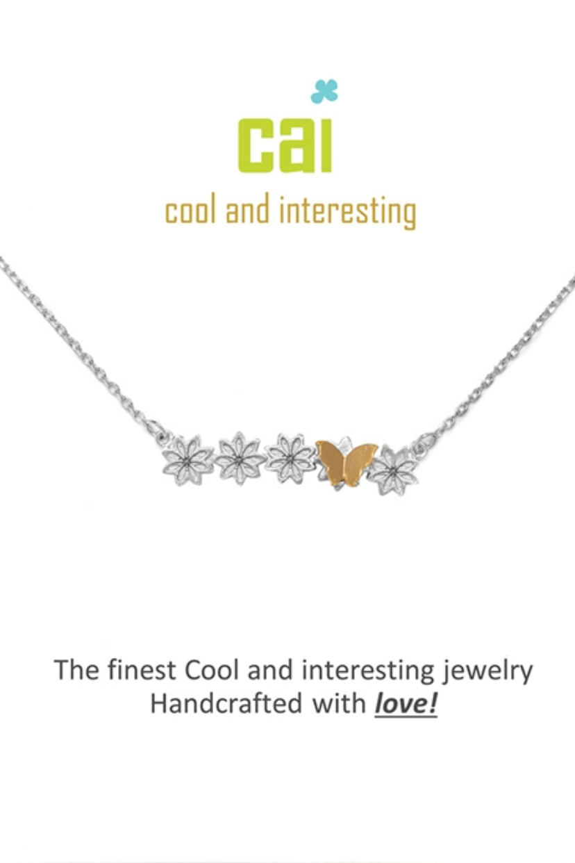 Butterfly-Flower' Spiritual Necklace