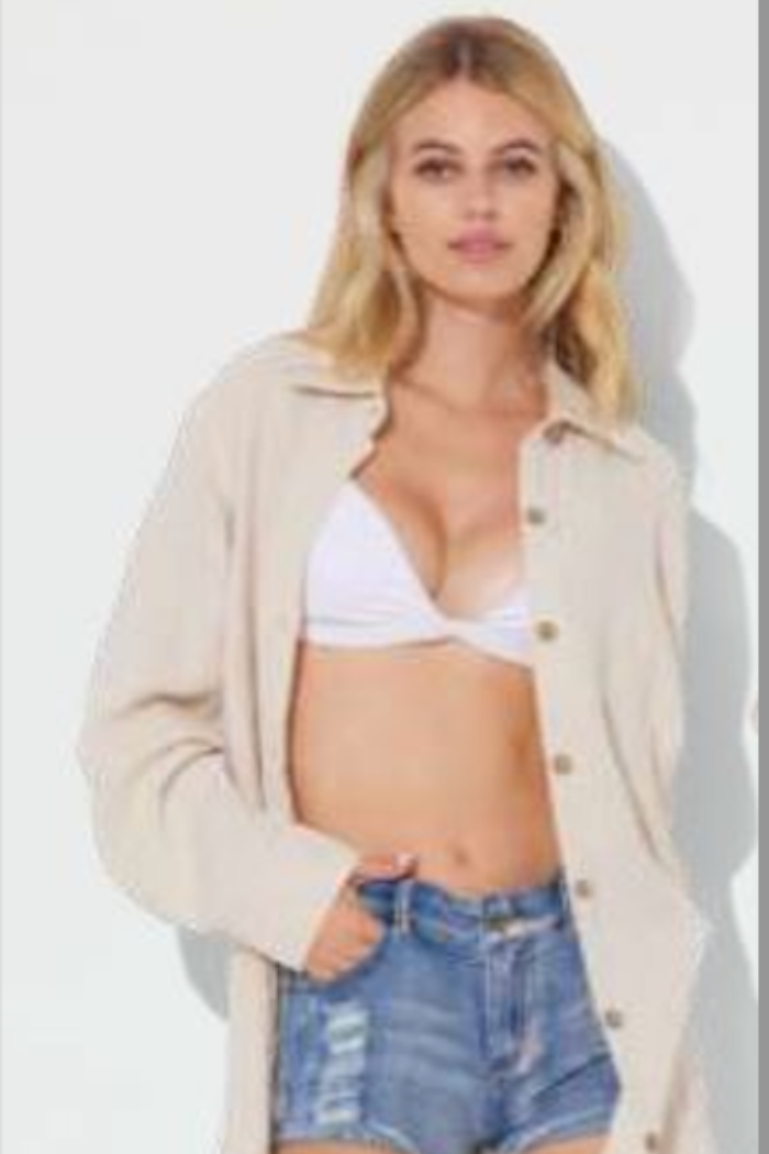 Gauze Button Down