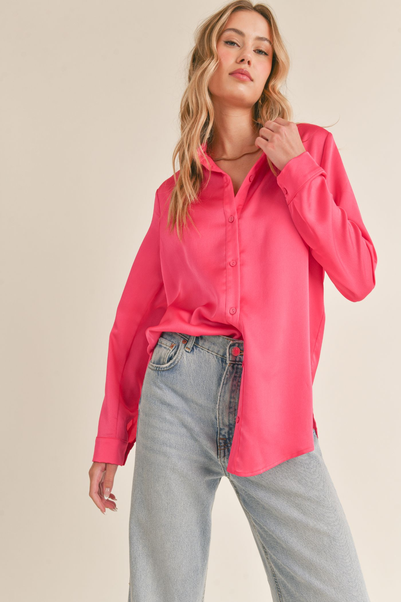 Dream of Me Button Down Woven Top