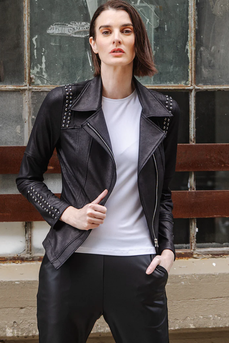 Liquid Leather™ Studded Jacket